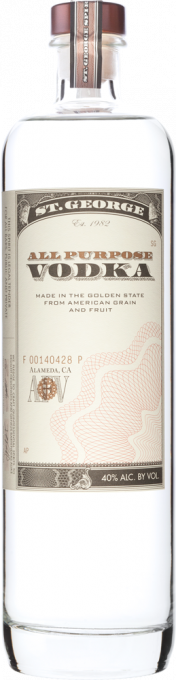 A bottle of St George All Purpose Vodka 750 nobackground 2020 1000